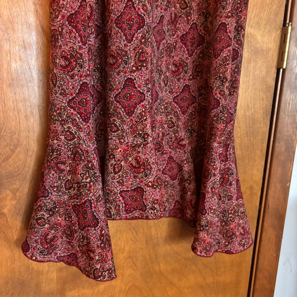 Vintage 90s DBY Ltd. Pink Paisley Women's Dress - Picture 10 of 12